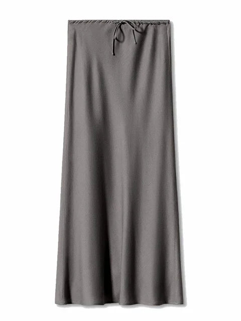 Carina - Satin Long Skirt