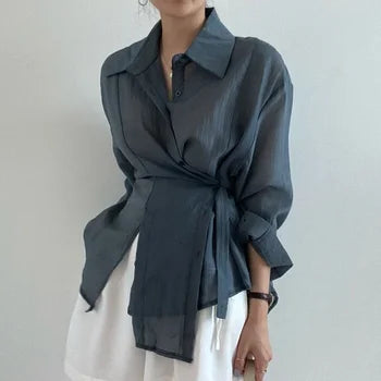 Aurora - Elegant and Comfortable Long Sleeve Blouse for Women