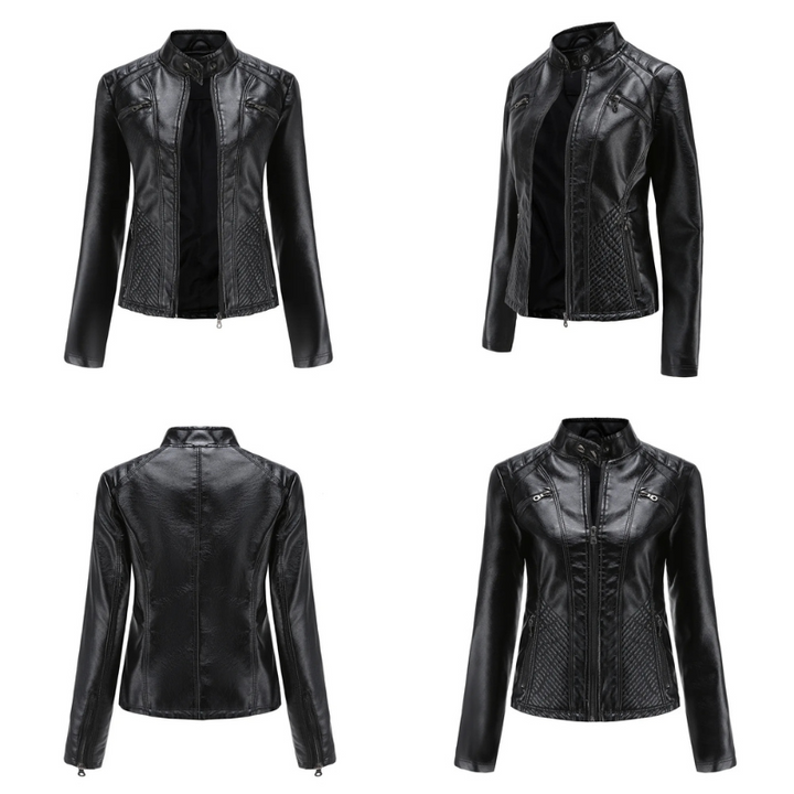 Zara™ - Classic Leather Jacket