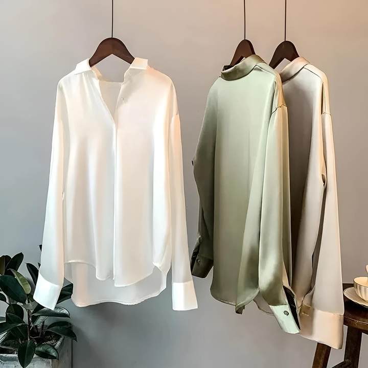 Lily™ - High Quality Satin Blouse