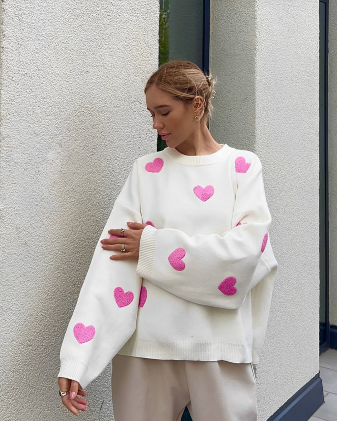 Claire™ - Love Embroidery Sweater