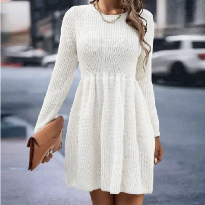 Tory - Stylish Knitted Mini Dress for a Trendy Look