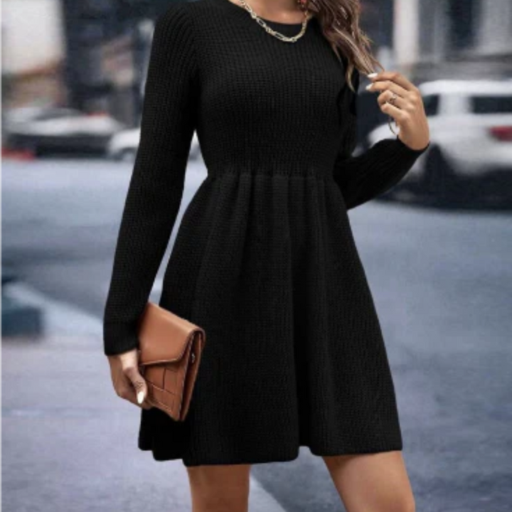 Tory - Stylish Knitted Mini Dress for a Trendy Look