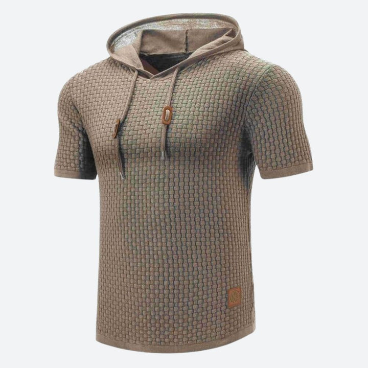 Chic Short Sleeve Shirt with Hood - Victor