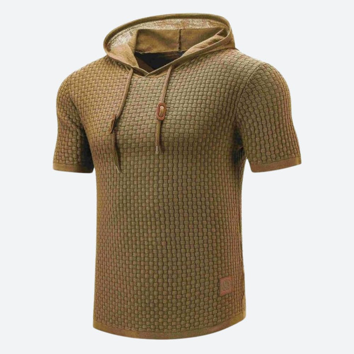 Chic Short Sleeve Shirt with Hood - Victor