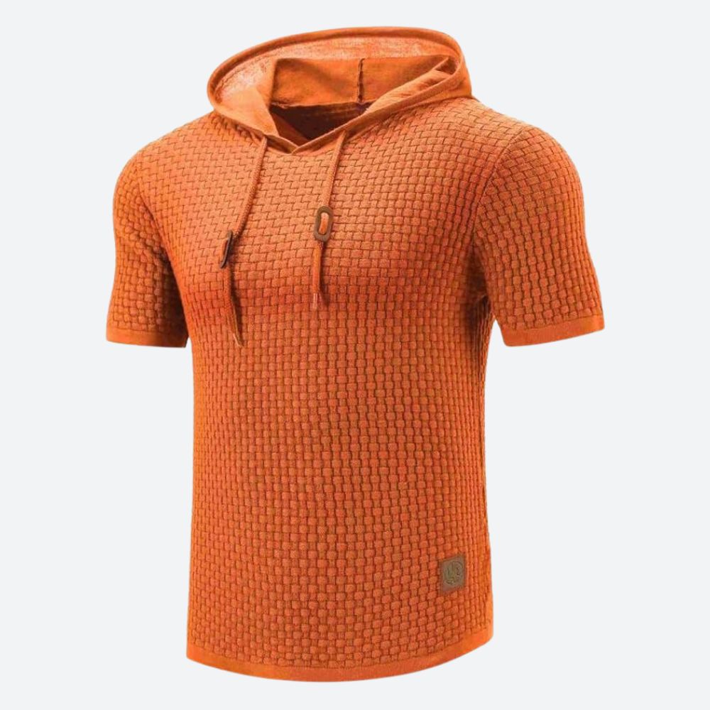 Chic Short Sleeve Shirt with Hood - Victor