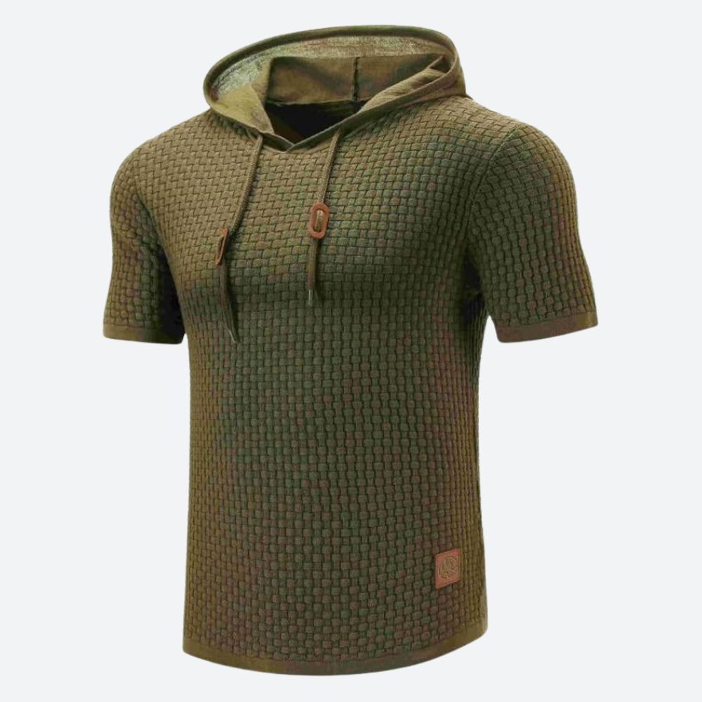 Chic Short Sleeve Shirt with Hood - Victor