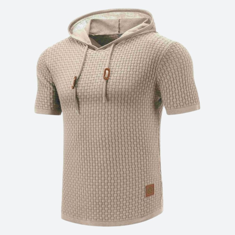 Chic Short Sleeve Shirt with Hood - Victor