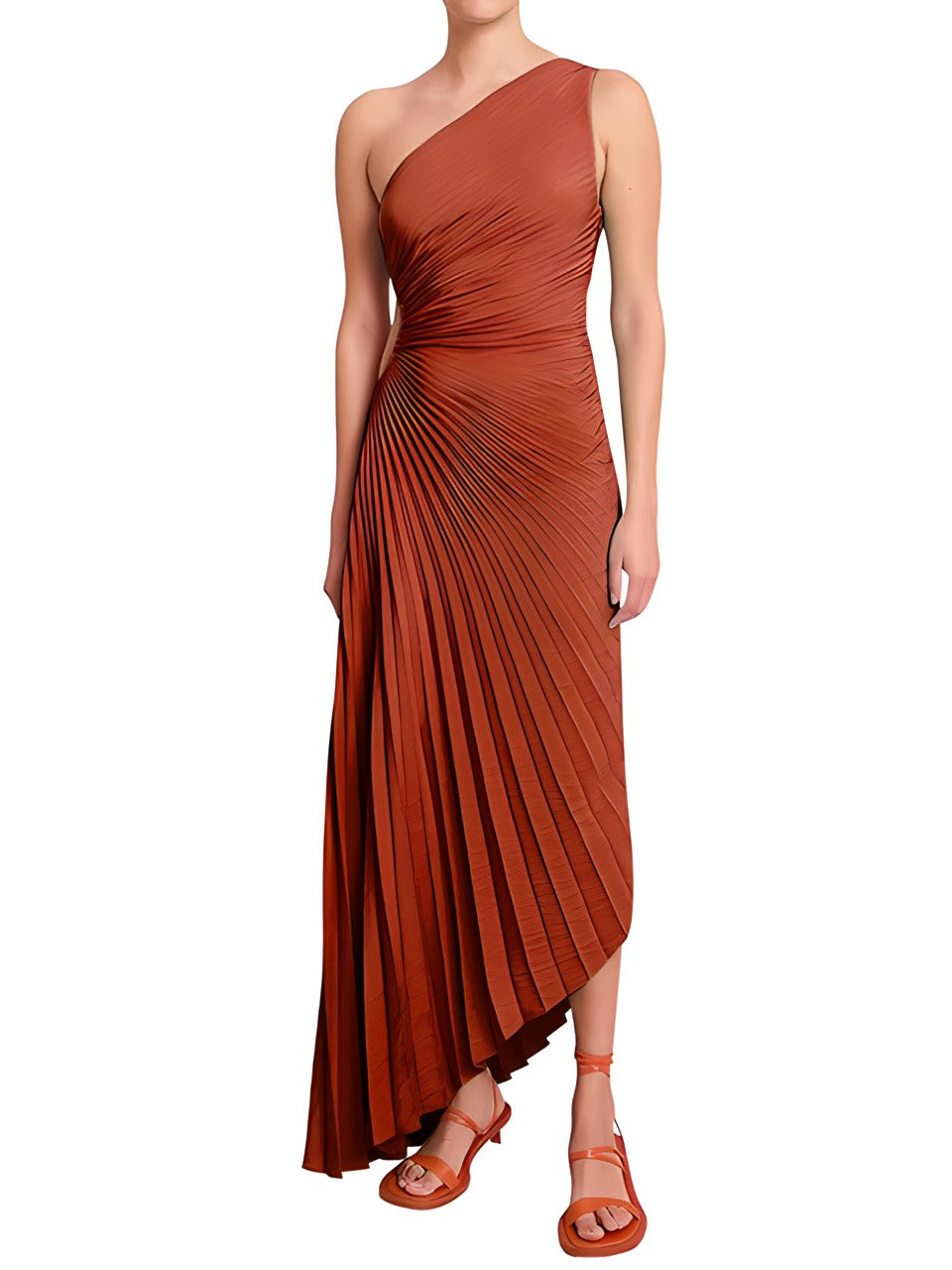 Alice™ - One Shoulder Pleated Dress