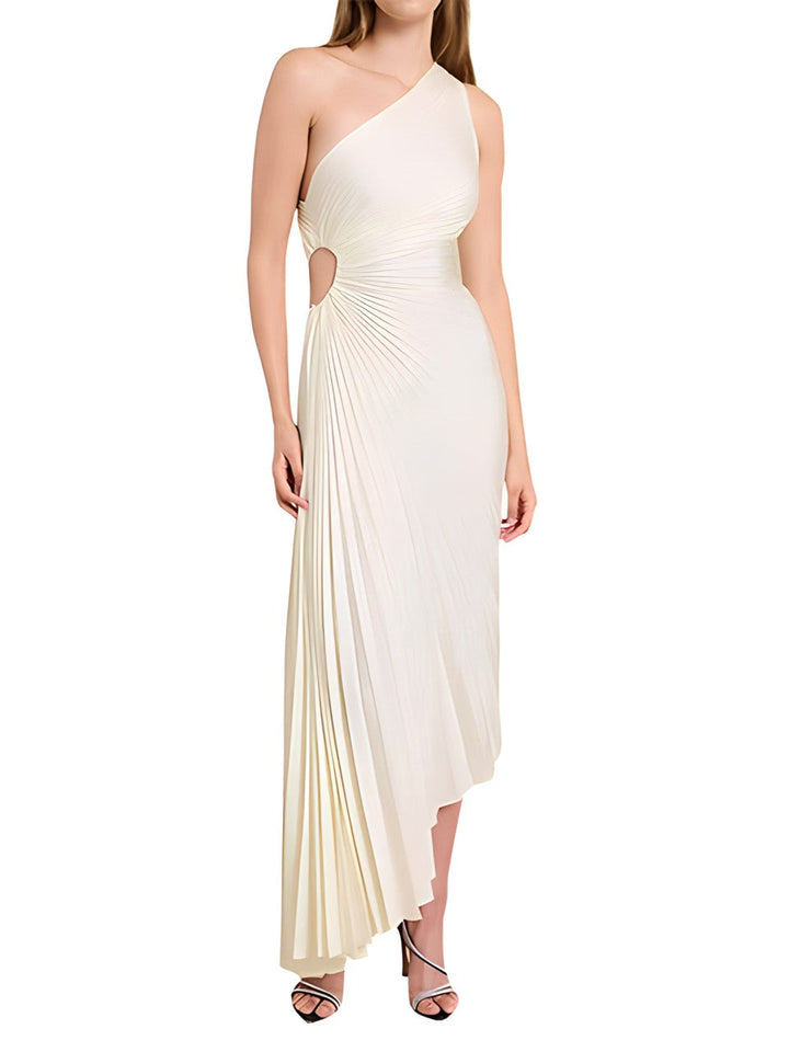 Alice™ - One Shoulder Pleated Dress