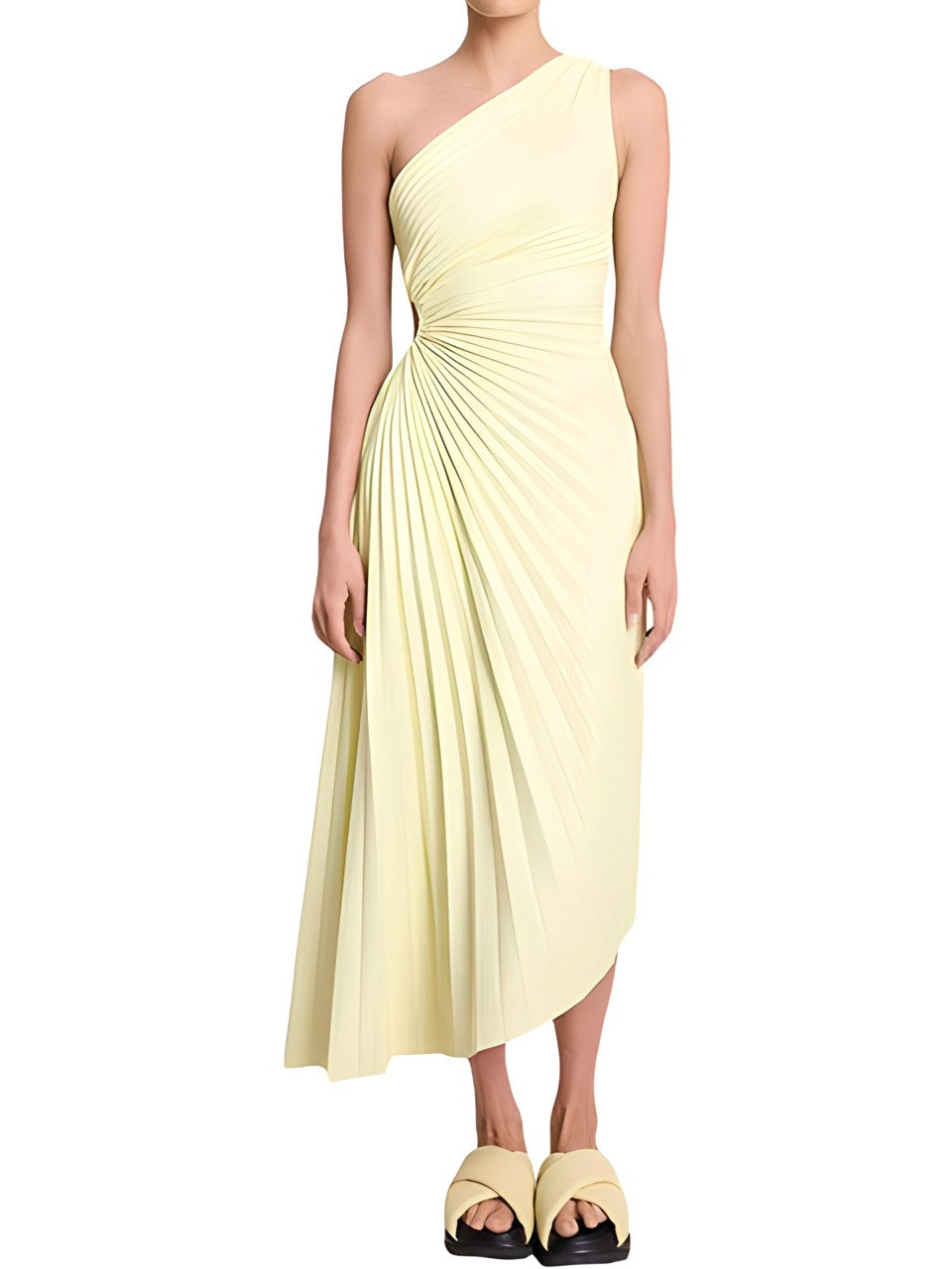 Alice™ - One Shoulder Pleated Dress