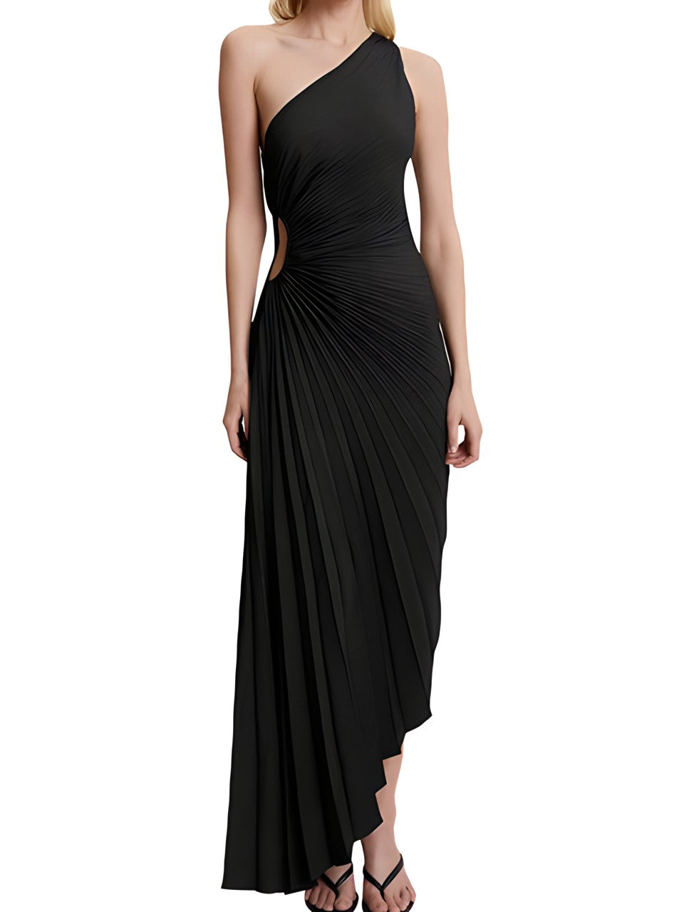 Alice™ - One Shoulder Pleated Dress