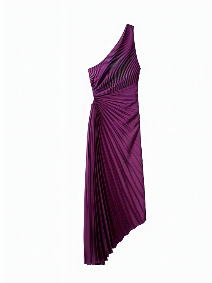 Alice™ - One Shoulder Pleated Dress