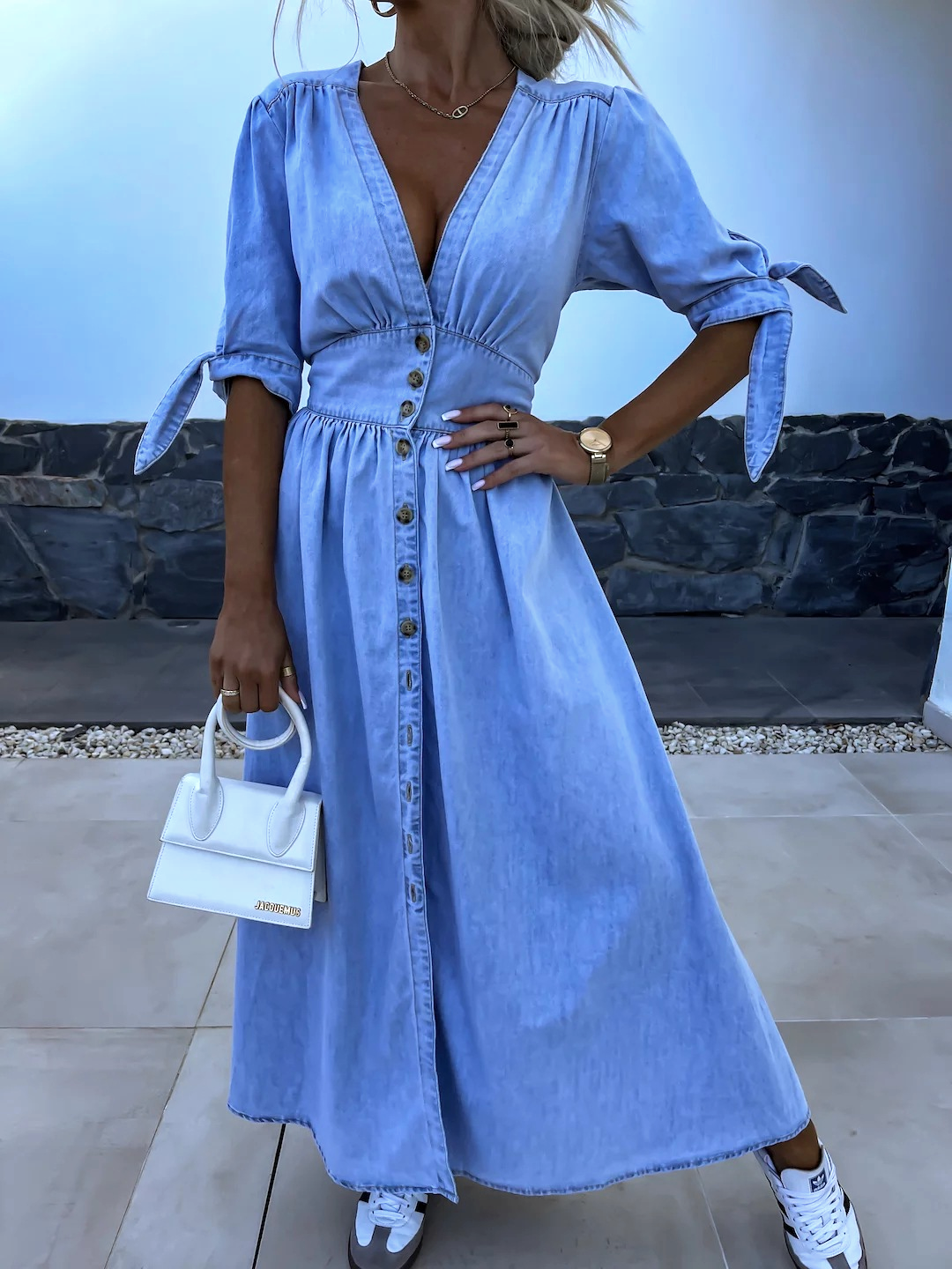 Claudia™ - Maxi Denim Dress