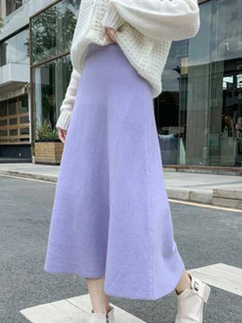 Jiska - Long Knitted Skirt