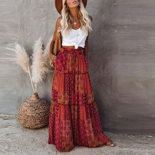 Paulina - Bohemian Maxi skirt