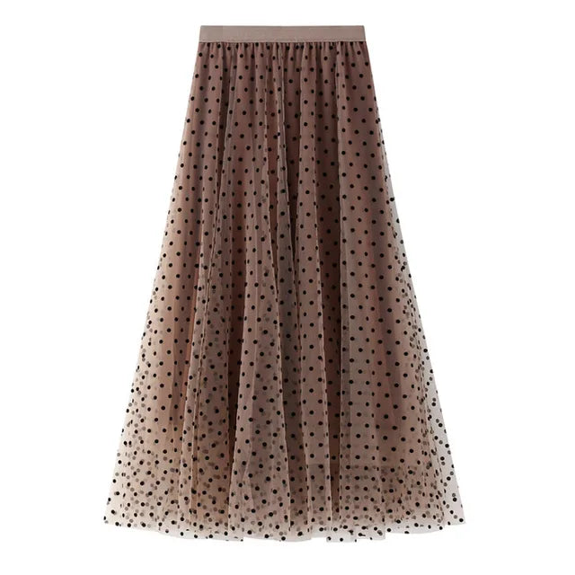 Elena - Dotted Long Skirt