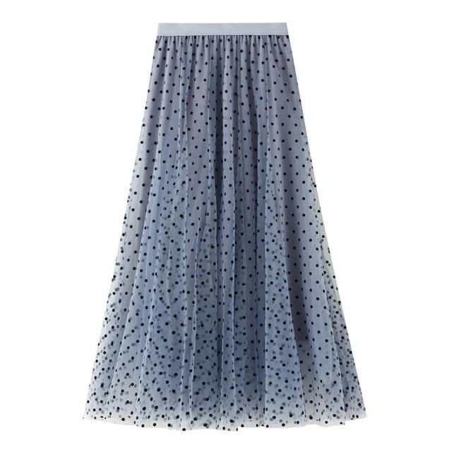 Elena - Dotted Long Skirt