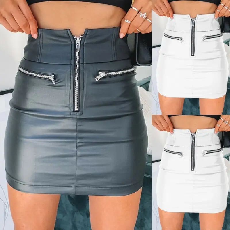 Franka - Mini Skirt With Zipper