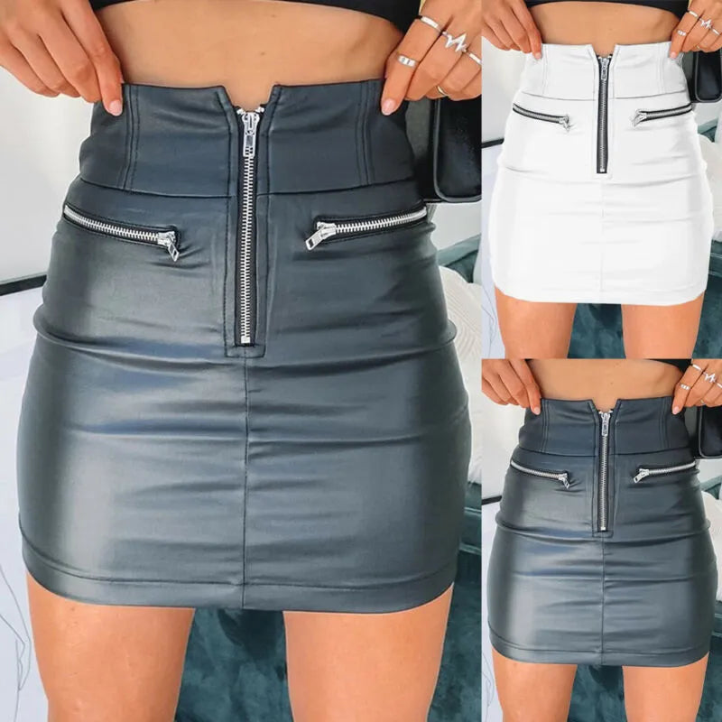 Franka - Mini Skirt With Zipper