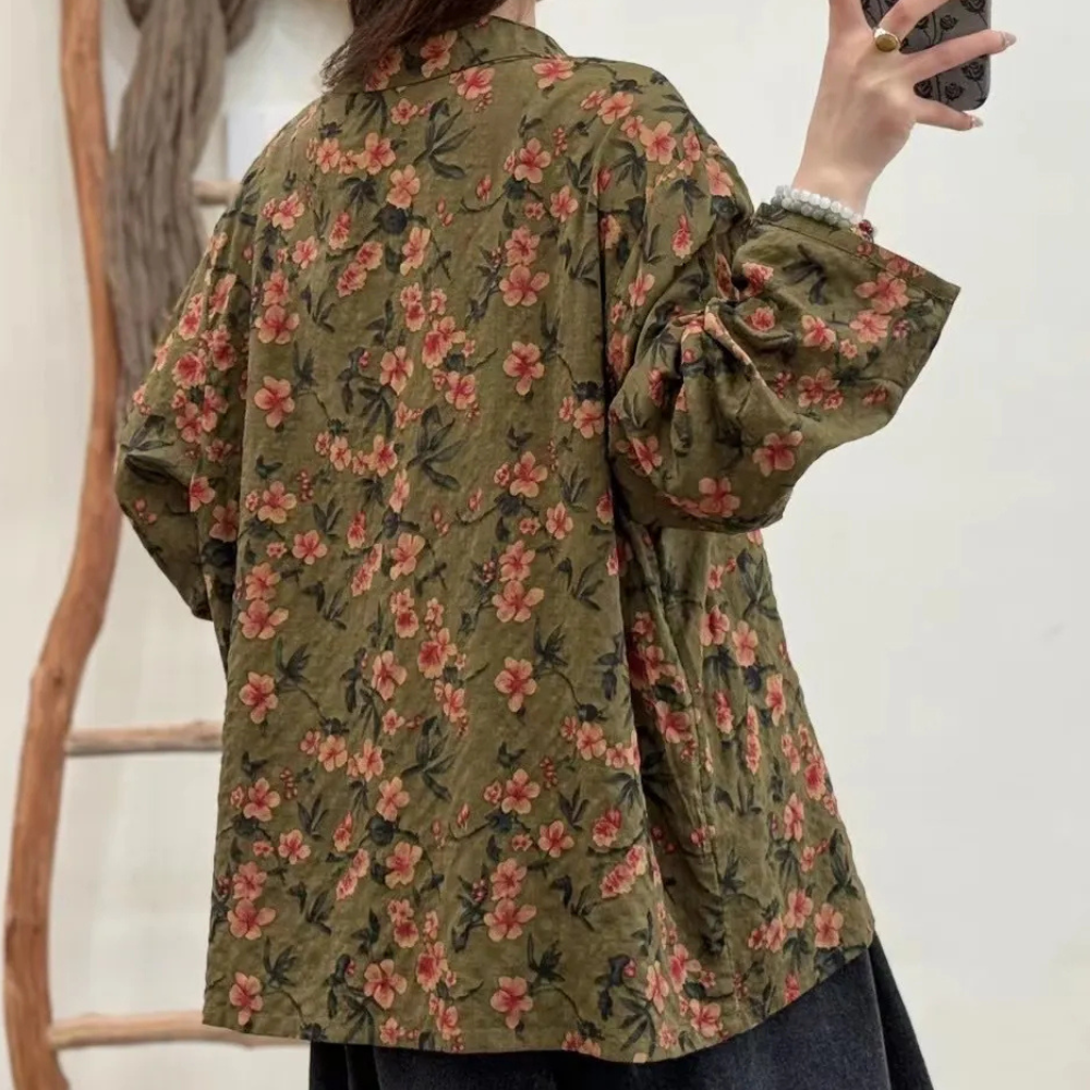 KIANNA - Elegant Floral Blouse for Women