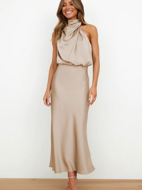 Zara Silk Satin Dress NOVIGOOD