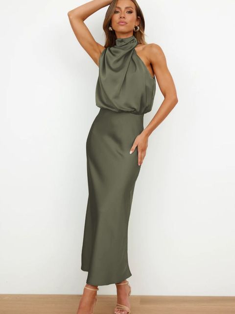 Zara™ - Silk Satin Dress