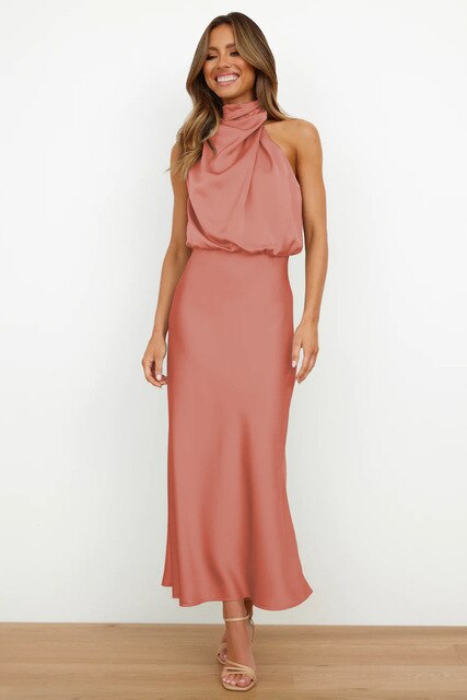 Zara™ - Silk Satin Dress