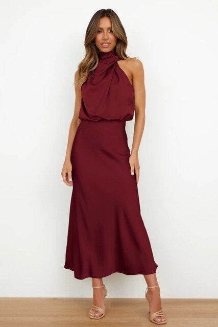 Zara™ - Silk Satin Dress