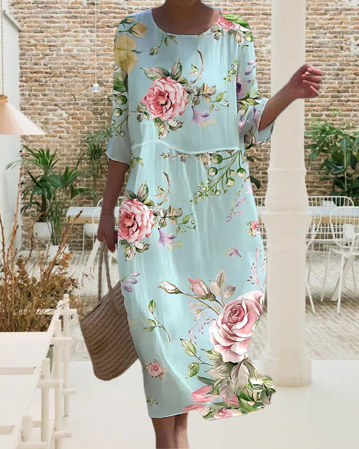 Mara™ - Elegant Floral Dress