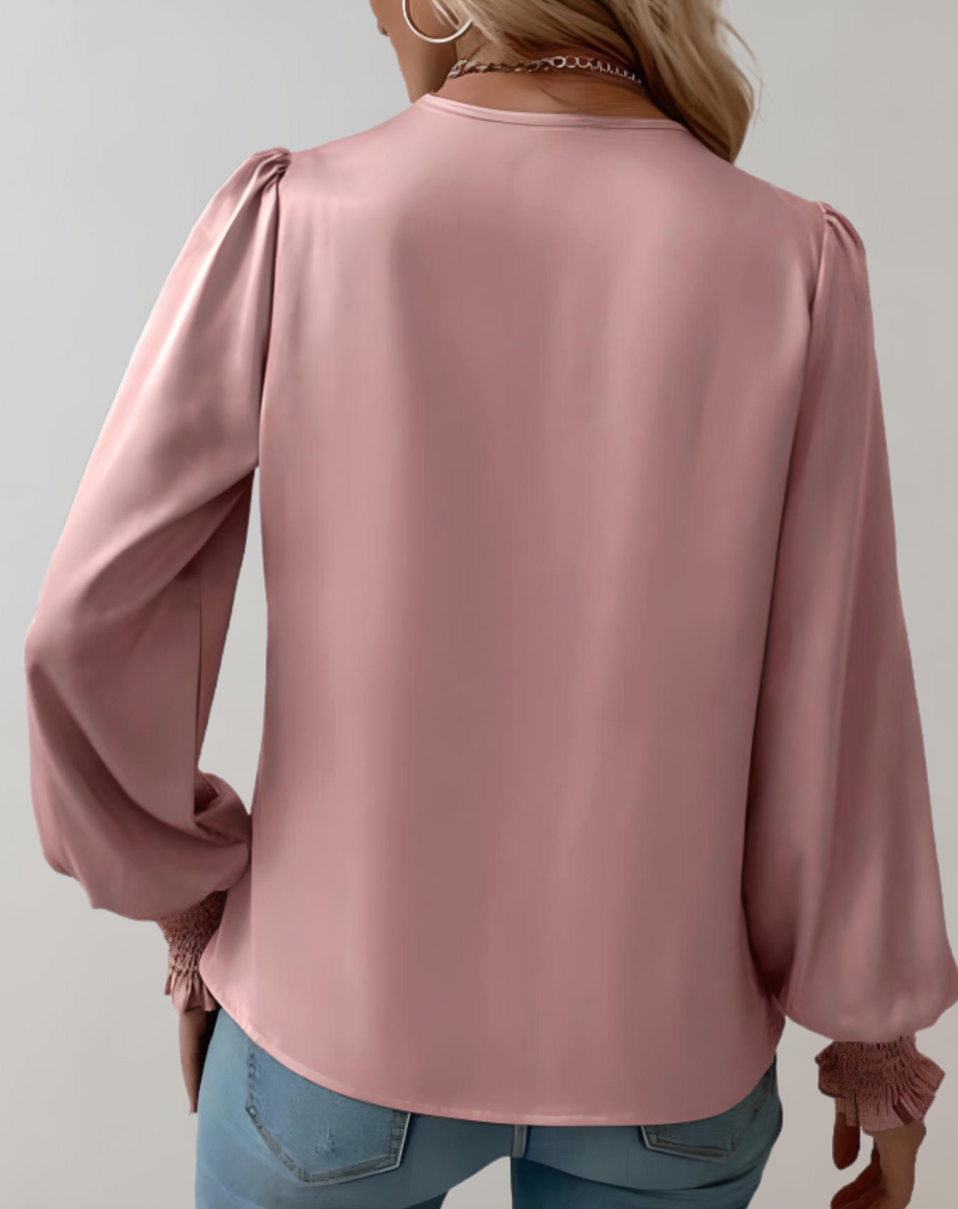 Minda - Trendy Spring V-neck Long-sleeved Blouse for Women