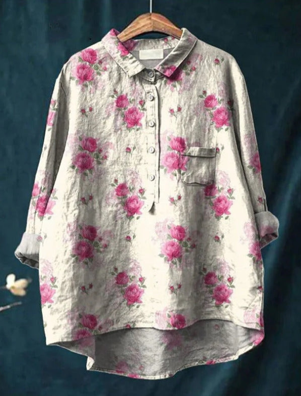 Livia™ - Elegant Floral Blouse