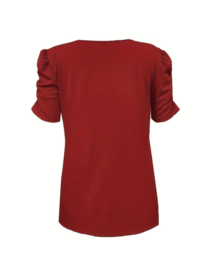 Rica - Elegant V-Neck Top for Women