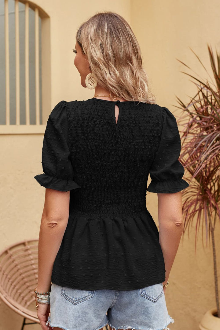 Rosa - Stylish Short-Sleeved Blouse for Women