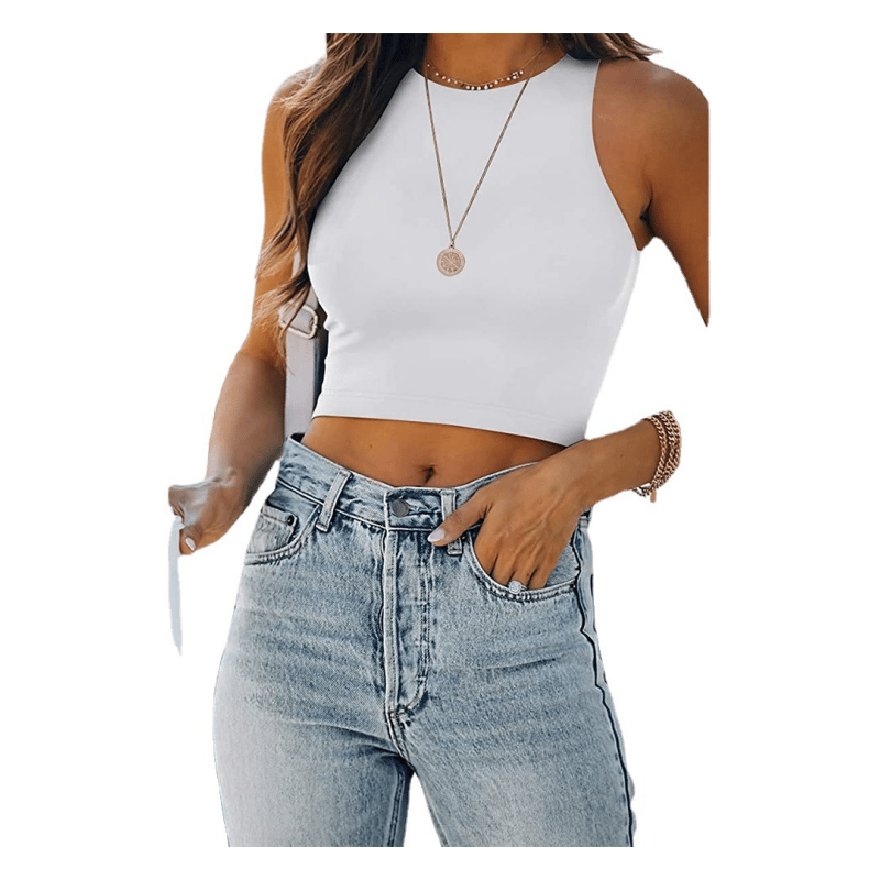 Emily - Fashionable and Seductive Halter Crop Top for Women