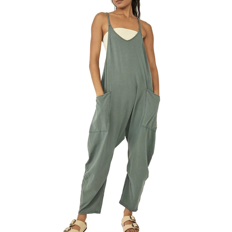 Sarah™ - V-Neck Sling Pocket Jumpsuit