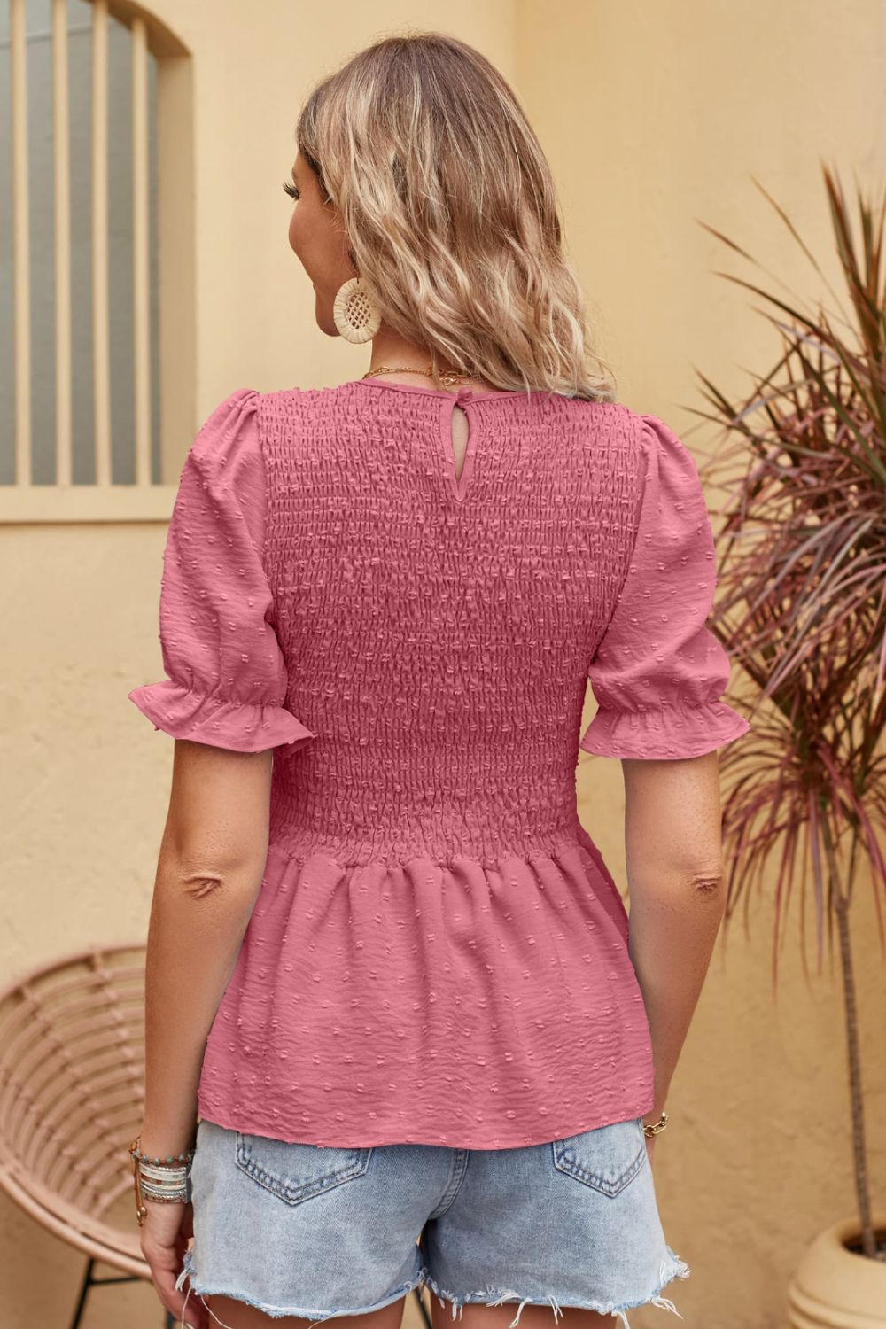 Rosa - Stylish Short-Sleeved Blouse for Women