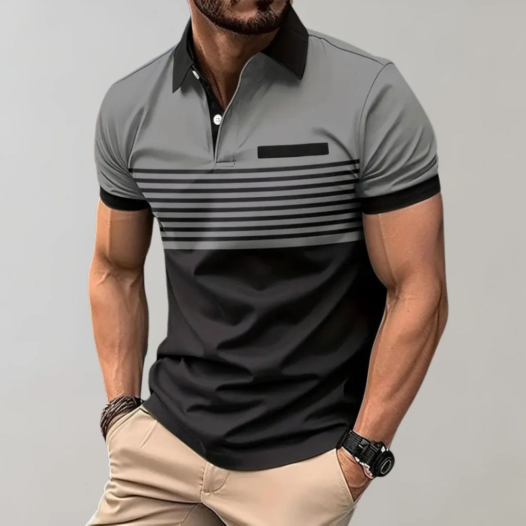 Summer Casual & Stylish Striped Polo - Harke
