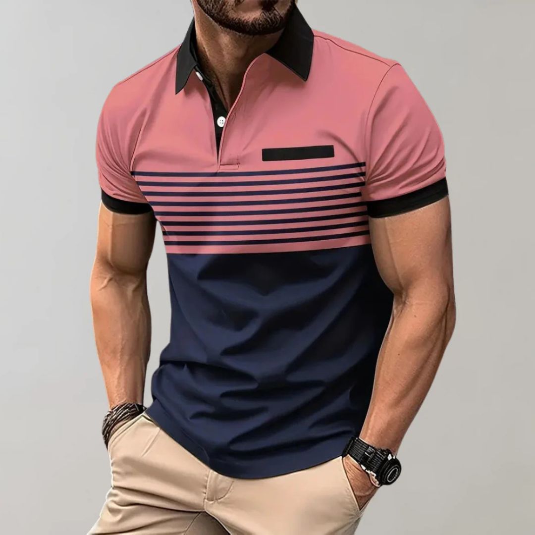 Summer Casual & Stylish Striped Polo - Harke