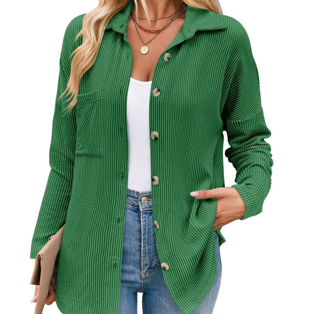 Aria - Elegant Striped Long Sleeve Blouse for the Fashion-conscious Woman this Autumn