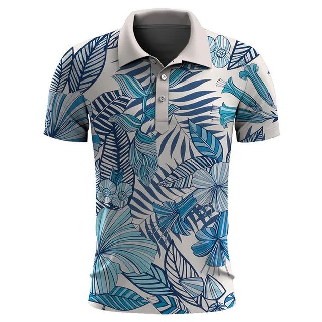 Stylish men's polo shirt for a tropical summer - Imer