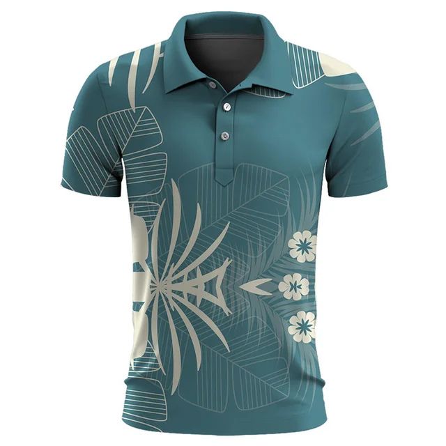 Stylish men's polo shirt for a tropical summer - Imer