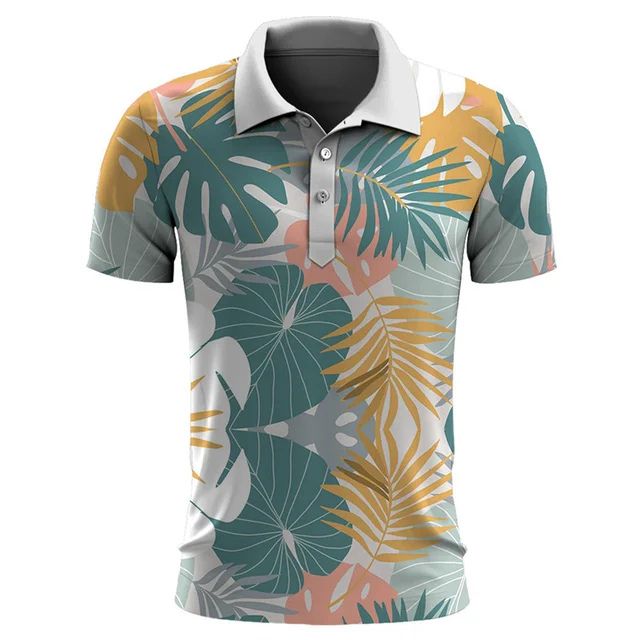 Stylish men's polo shirt for a tropical summer - Imer