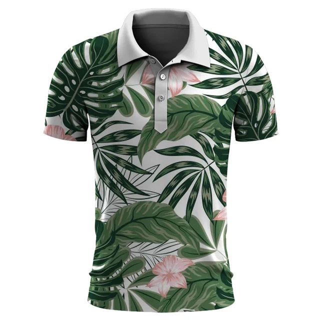 Stylish men's polo shirt for a tropical summer - Imer