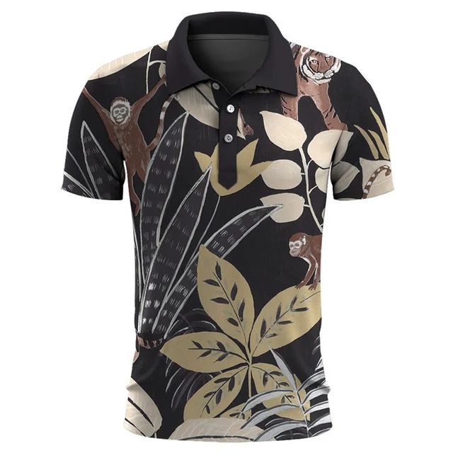 Stylish men's polo shirt for a tropical summer - Imer