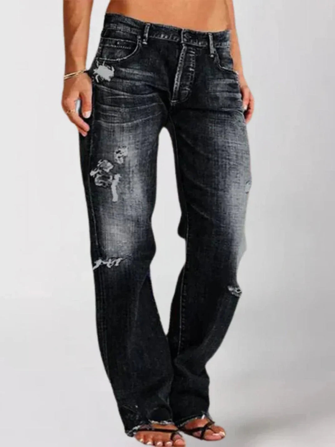 Sienna™ - Stylish Low-Rise Jeans