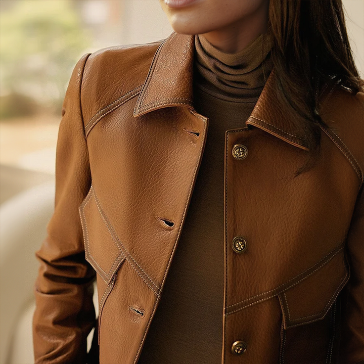 Lucy™ - Vintage-Inspired Leather Jacket