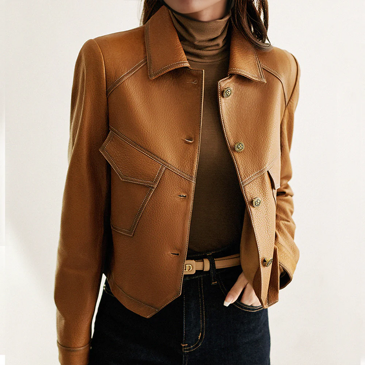 Lucy™ - Vintage-Inspired Leather Jacket