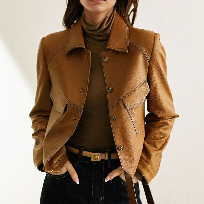 Lucy™ - Vintage-Inspired Leather Jacket