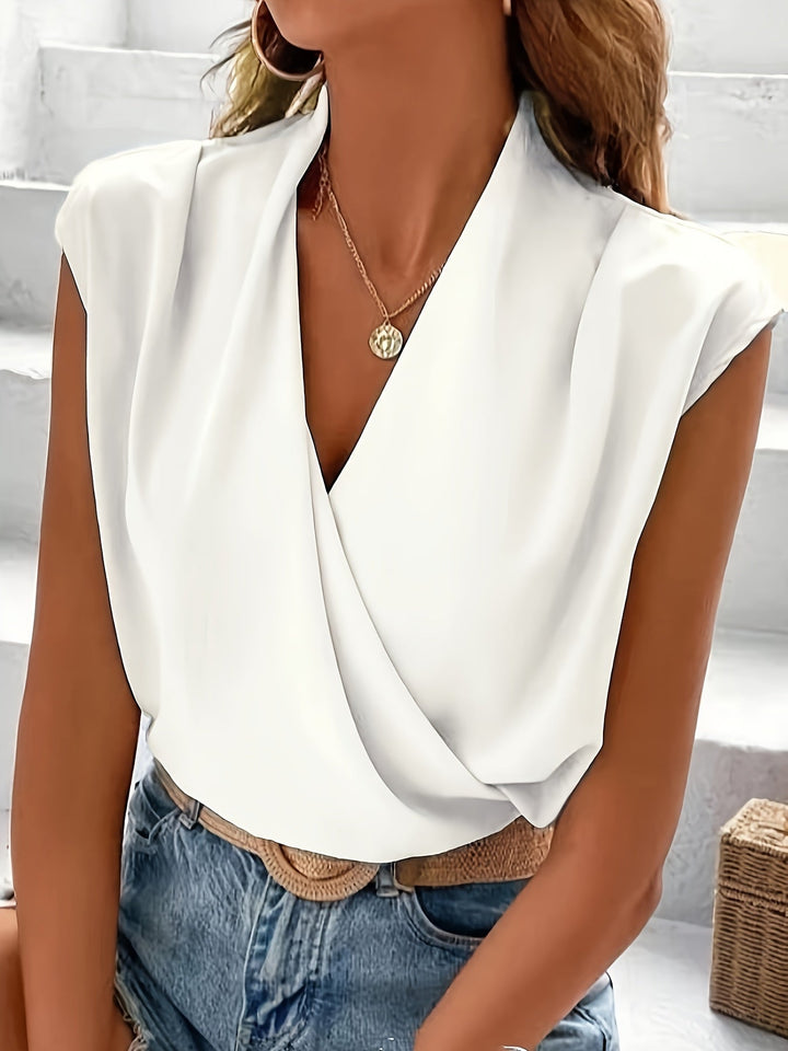 Nadine - Elegant Wrap Blouse for Women
